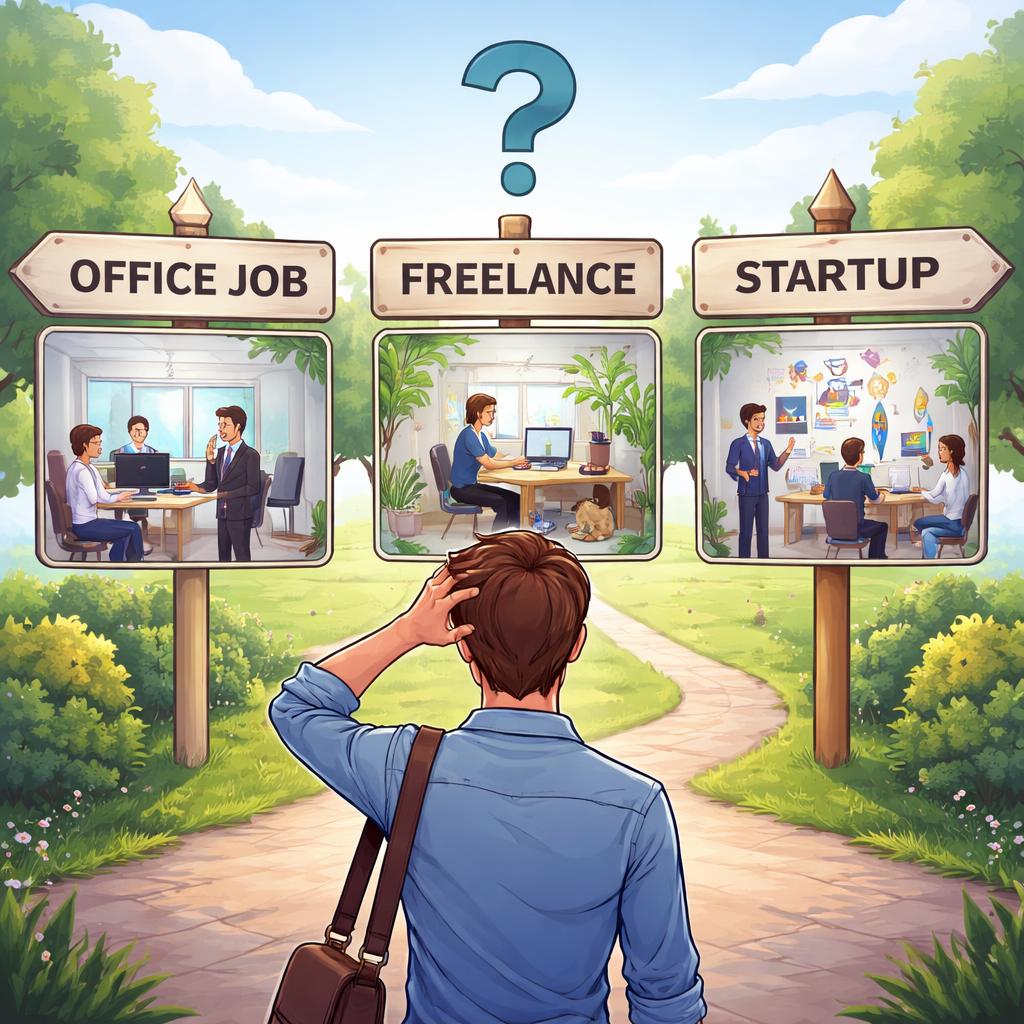 Cómo elegir entre empleo fijo, freelance o emprendimiento según tu perfil profesional