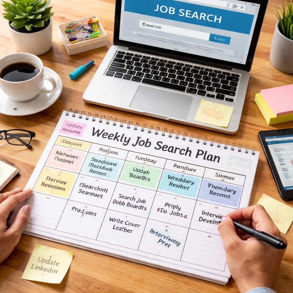 Cómo crear un plan semanal de búsqueda de empleo para ser más eficiente