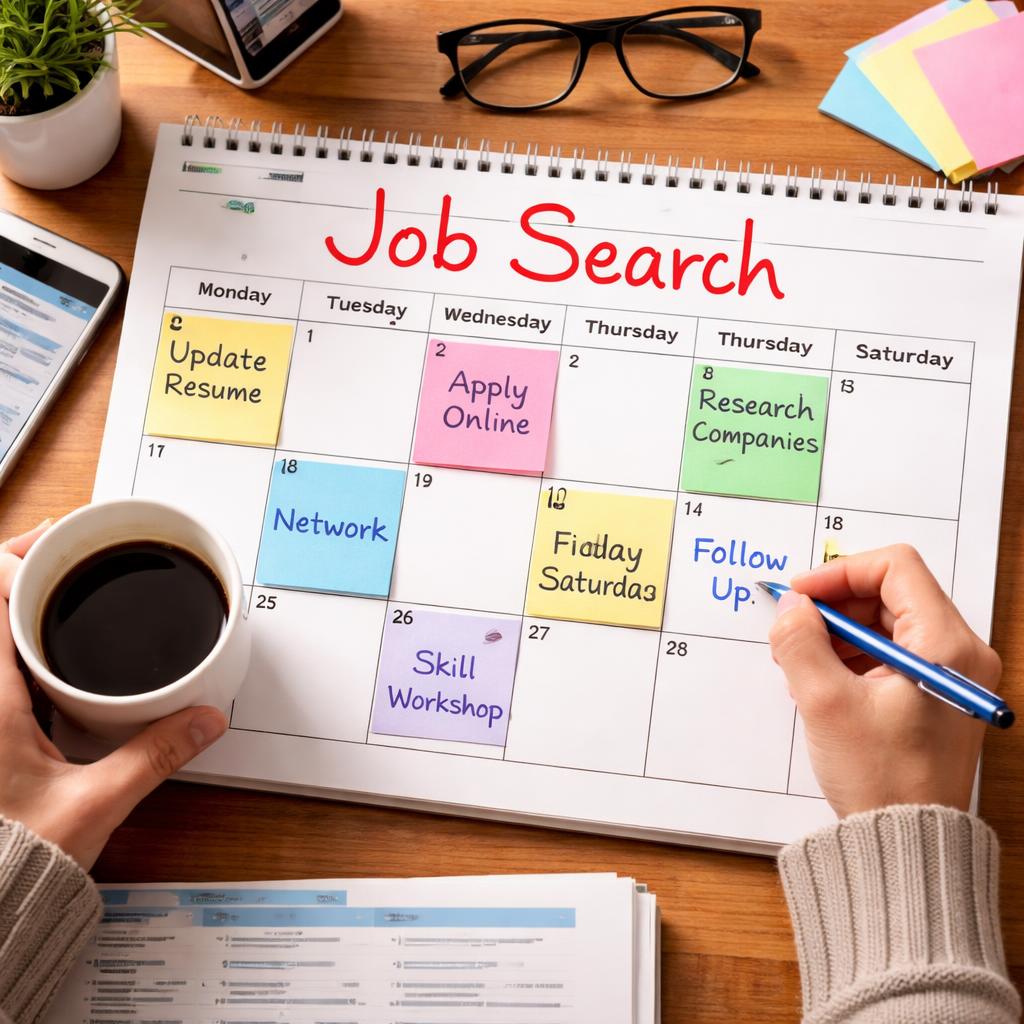Cómo crear un plan semanal de búsqueda de empleo para ser más eficiente