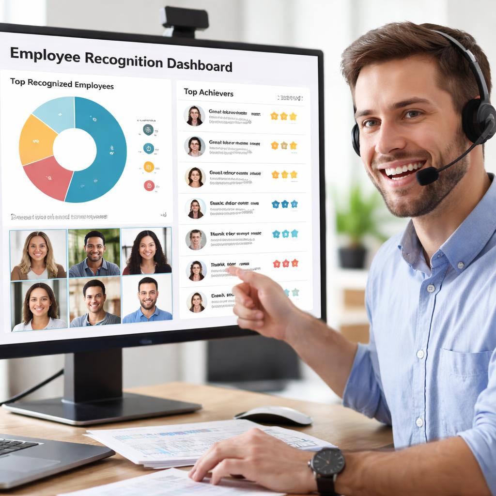 Implementación de plataformas de reconocimiento y recompensas para equipos remotos