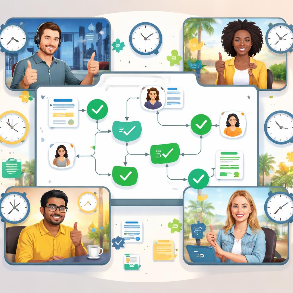 Automatización de flujos de aprobación en entornos remotos empresariales