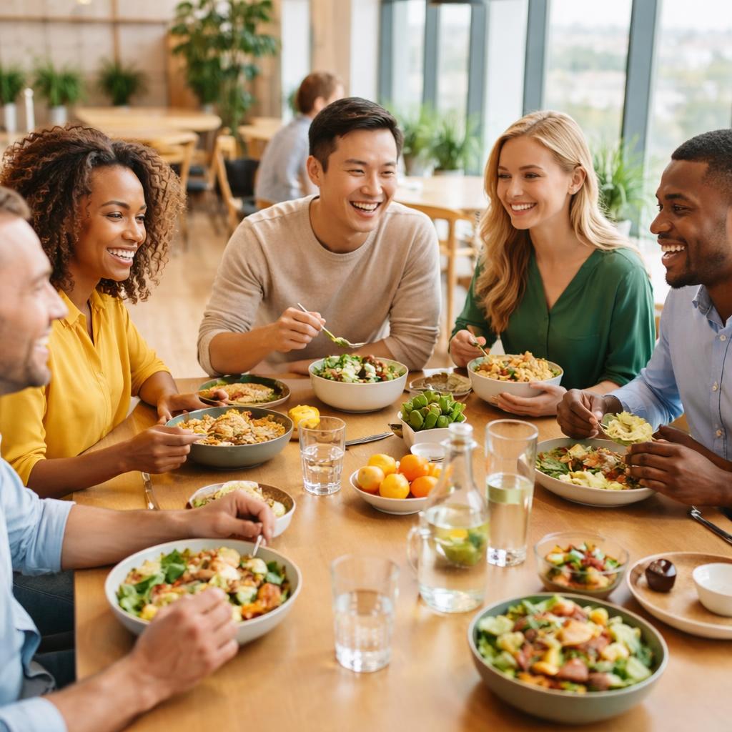 La influencia de la alimentación consciente en la convivencia y el bienestar corporativo