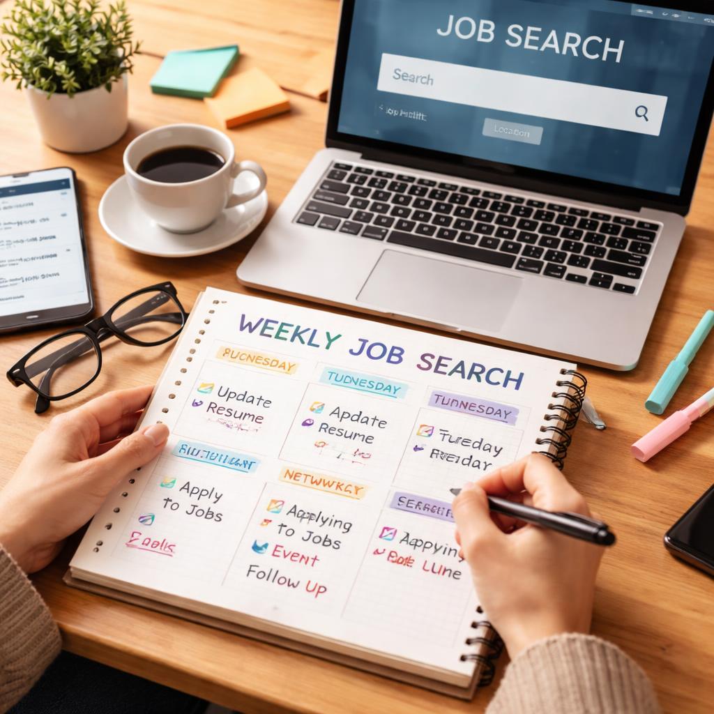 Cómo construir una estrategia de búsqueda de empleo semanal para avanzar más rápido